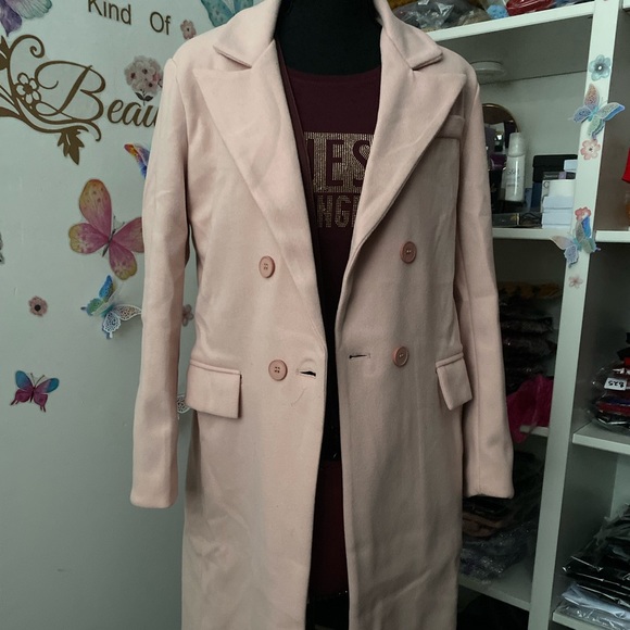 ❌SOLD❌⭐️Lapel Collar Double Breasted Overcoat⭐️ NEW - Picture 6 of 7